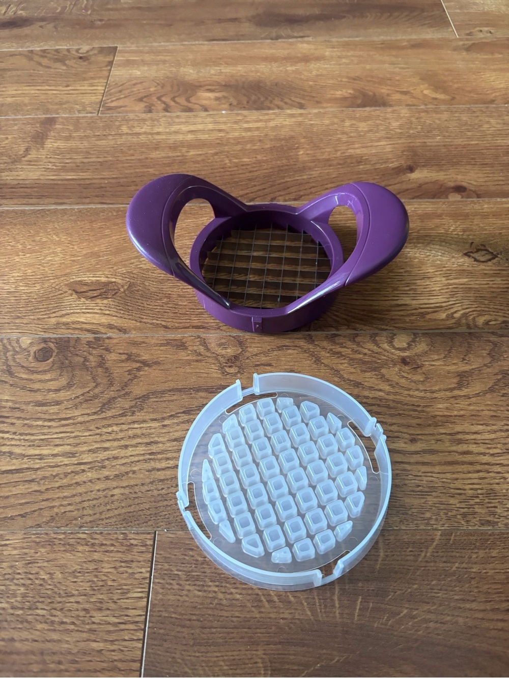 Purple Potato/Vegetable/onion Dicer with Clear Safety Cover